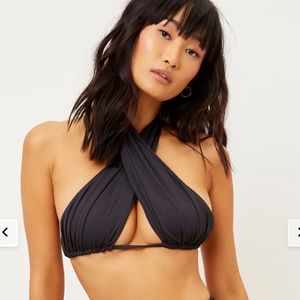 Frankie’s bikinis - Bash Wrap Halter Bikini Top - Size small. New condition!